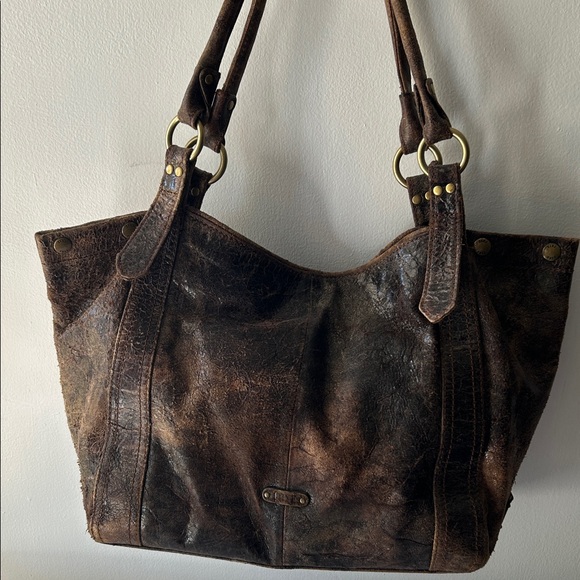 Frye Metallic Brown Sequin Shoulder Bag - Picture 3 of 6